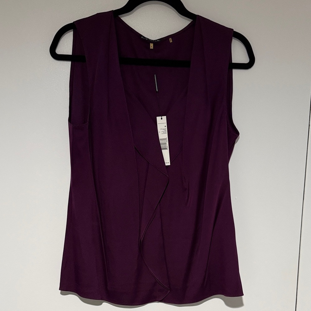 Elie Tahari Deep Purple Tank Top